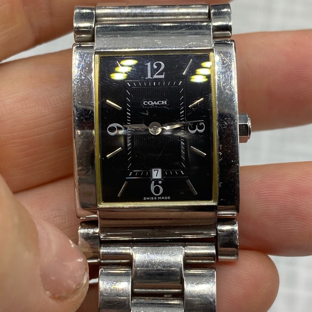 Coach stainless steel watch